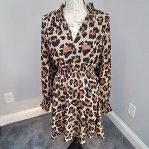 Judith March Animal Print Dress - M